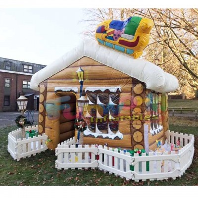 Advertising inflatable gingerbread house inflatable Christmas decorations for sale