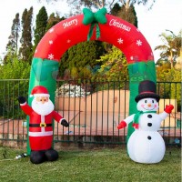 Lovely Christmas inflatable arch Santa Snowman advertising inflatables