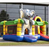 Lovely bouncy castle elephant, kids air castle inflatable trampoline for sale