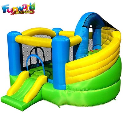 Inflatable mini bouncer jumping castle moonwalk bounce house for kids